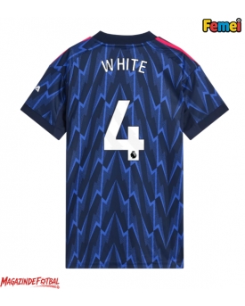 Arsenal Ben White #4 Tricou Fotbal Replică 2025-26 Femei Deplasare Arsenal Ben White #4 Tricou Fotbal Replică 2025-26 Femei Deplasare